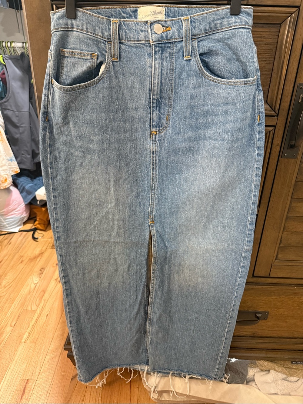 Light Wash Denim Skirt